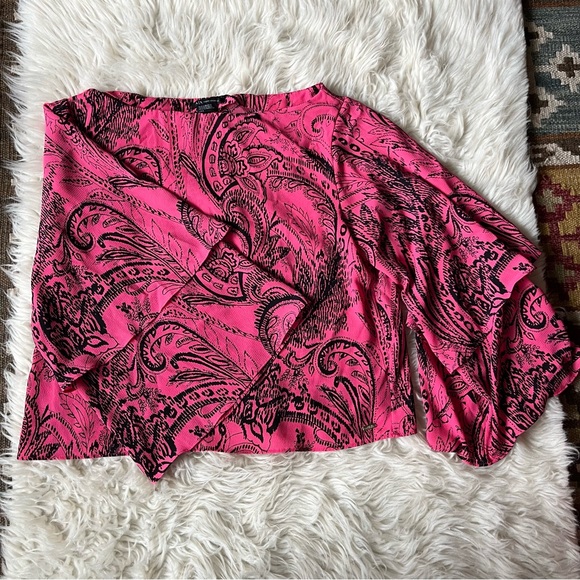 A|X Armani Exchange hot pink top size Large - Picture 1 of 7